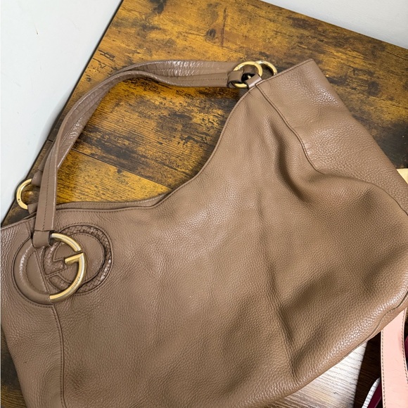 GUCCI Brown Leather Hobo Bag - Picture 2 of 16